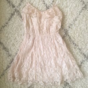 Peach Lace Dress
